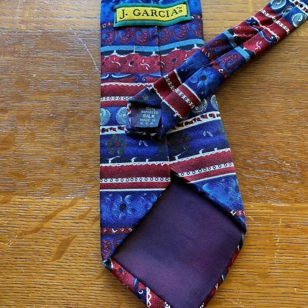 J. Garcia Blue & Red Necktie